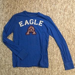 Men’s Blue American Eagle Long Sleeve shirt